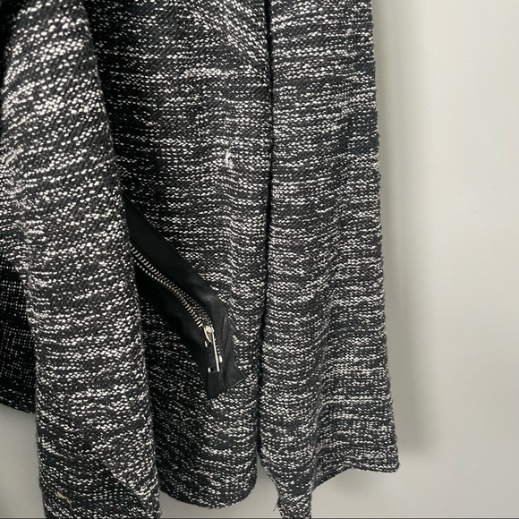 nwt Pennington’s draped cardigan with faux leather detail plus size 3x - Picture 4 of 11